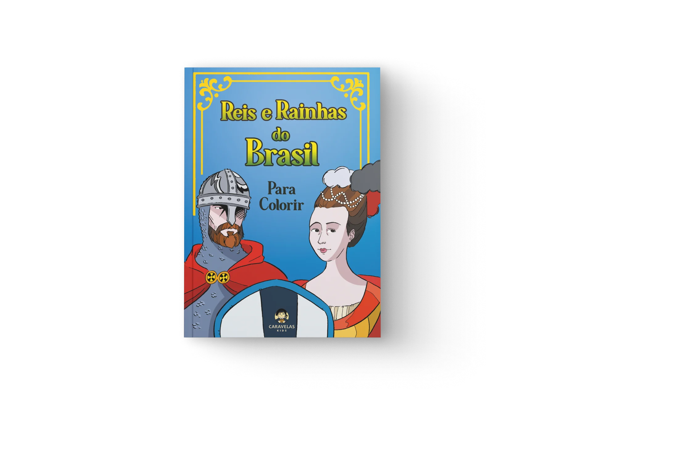 Livro Reis e Rainhas do Brasil para Colorir