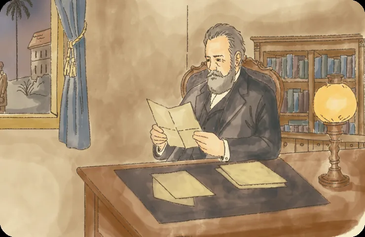 Página do livro Dom Pedro II